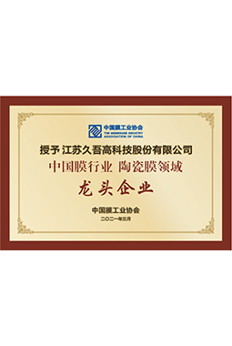 中国膜行业陶瓷膜领域龙头企业